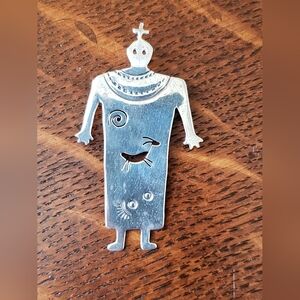 Rare Native American Silver Pendant/Brooch